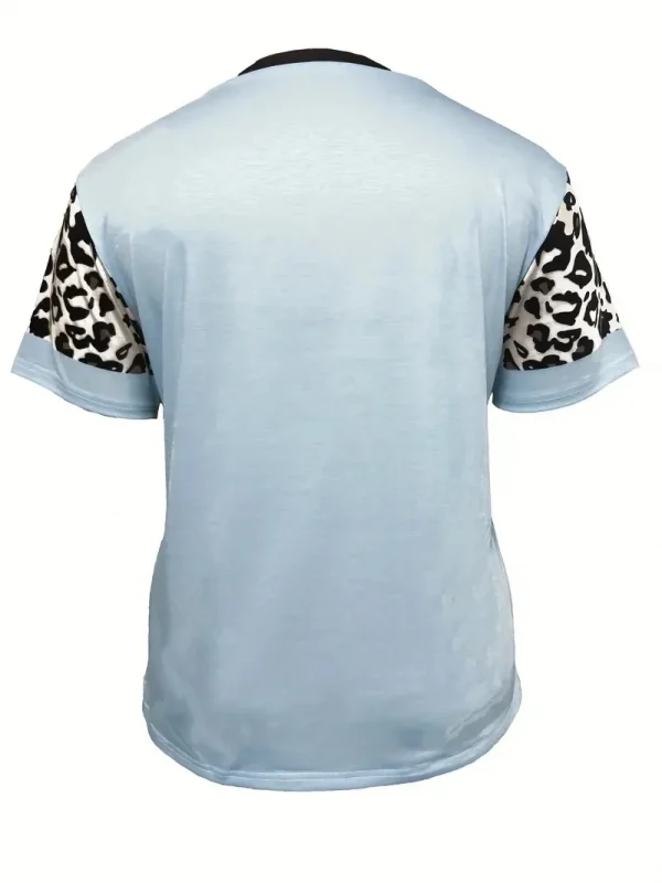 قميص نسائي بحجم كبير بطبعة قلب مربعة، قصير الأكمام، كاجوال، لفصلي الربيع والصيف، ملابس نسائية بحجم كبير