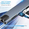USB C HUB نوع C الفاصل إلى HDMI-4K محطة إرساء محول الكمبيوتر المحمول مع PD SD TF RJ45 Thunderbolt 3 لماك بوك اير M1 باد برو