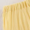 تنورة YENKYE للسيدات مجعدة على شكل حرف a ميدي باللون الأصفر والزبدة بخصر مطاطي تنانير أنيقة لعطلات الربيع والصيف جديدة 2025 faldas mujer