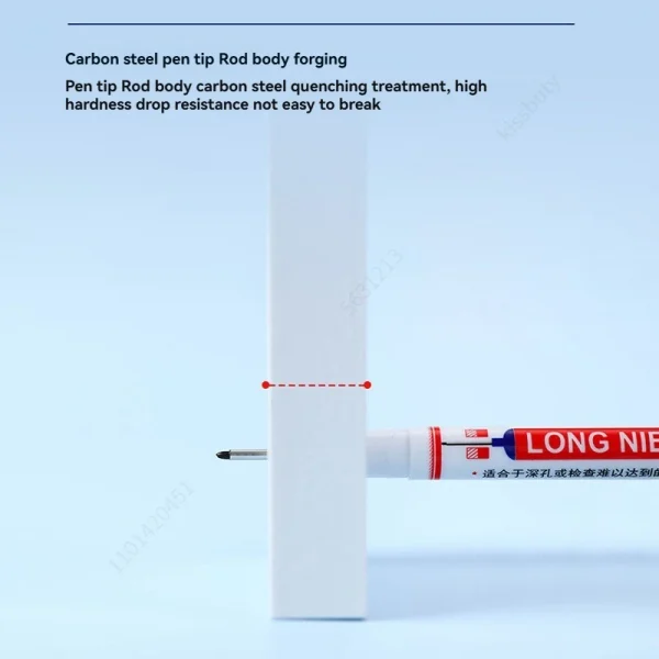 4 قطعة/المجموعة 20 مللي متر ثقب عميق طويل بنك الاستثمار القومي رئيس علامات للمعادن ثقب القلم مقاوم للماء الحمام النجارة الديكور متعددة الأغراض