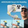 AOCHUAN Smart X2 3 Axis Gimbal Stabilizer للهواتف الذكية iPhone و Android Gimbal مع شاشة LED مدمجة لعمود التمديد