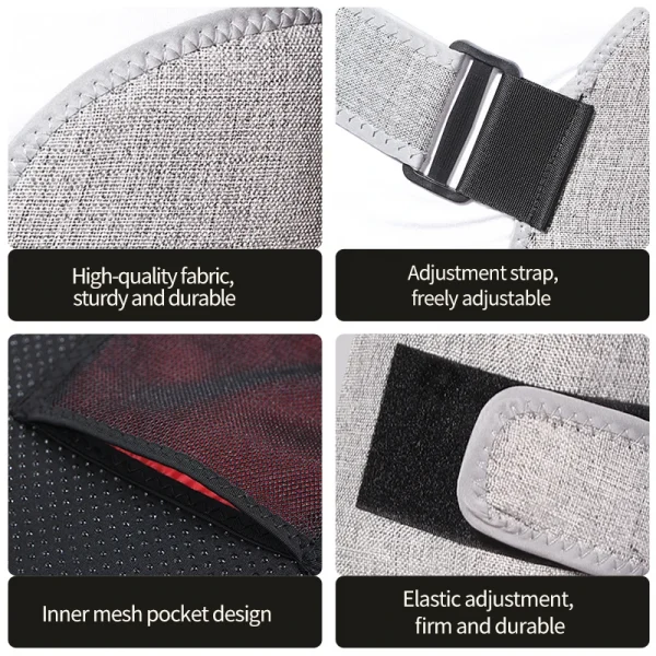 العلاج بالضوء الأحمر التدفئة الكهربائية لفافة الورك والساق - تخفيف آلام العضلات والحفاظ على الدفء وسادة العلاج الحراري الكهربائية إجهاد العضلات