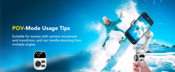 AOCHUAN Smart X2 3 Axis Gimbal Stabilizer للهواتف الذكية iPhone و Android Gimbal مع شاشة LED مدمجة لعمود التمديد