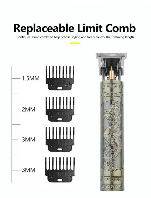 مجموعة ماكينة قص الشعر الأصلية من Retro T9 سترات مشذبة للرجال ماكينة حلاقة كهربائية للرجال ماكينة حلاقة Lence Pro للمناطق الحساسة