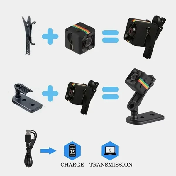 4K Mini HD Camera1080p المحمولة الصغيرة مربية كام فيديو صوت صغير DV مسجل داخلي كاميرا الأمن السرية لمكتب المنزل 2026