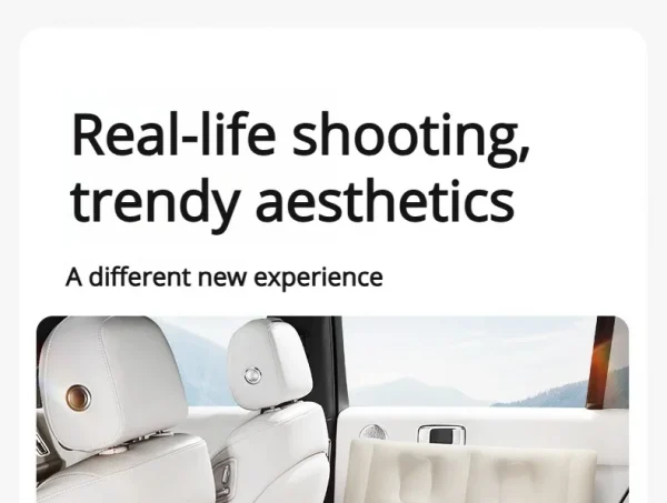 مرتبة هوائية خلفية للسفر أوتوماتيكية للسيارة، سرير محمول ذكي AI قابل للنفخ للنوم في السيارة