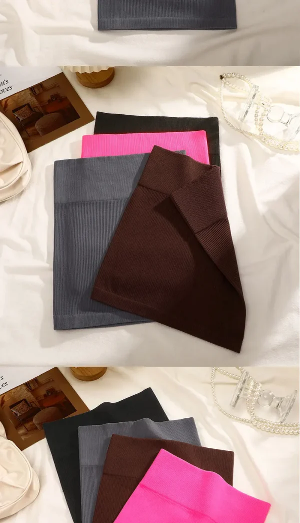 1 قطع الربيع الصيف جديد عالية الخصر مطاطا الأعمال المرأة البسيطة تنورة سوداء التخسيس محبوك نصف الجسم تنورة العمل المهني