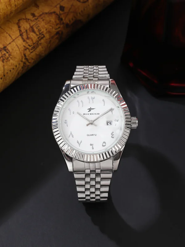 ساعة كوارتز رياضية من الفولاذ المقاوم للصدأ للرجال، ساعة يد فاخرة للأعمال، كرونوغراف Reloj للرجال والنساء، هدية عيد ميلاد