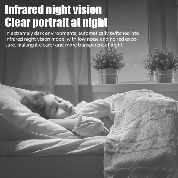 كاميرا مراقبة لاسلكية جديدة X5Mini للرؤية الليلية 1080P خفيفة الوزن وواضحة ومحمولة للكشف عن الحركة بجودة ممتازة