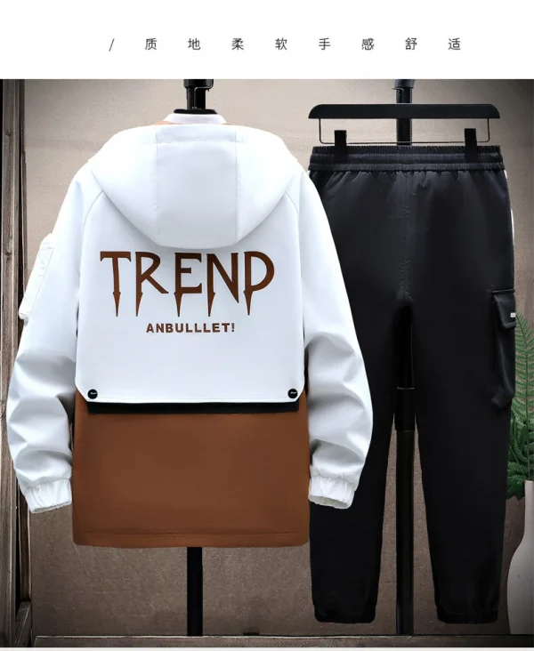 سترة بسحاب عادي مقاومة للرياح 2023 ربيع رجال بغطاء رأس وسترة مطبوعة صيحة هيب هوب أعلى سعر منخفض للرجال