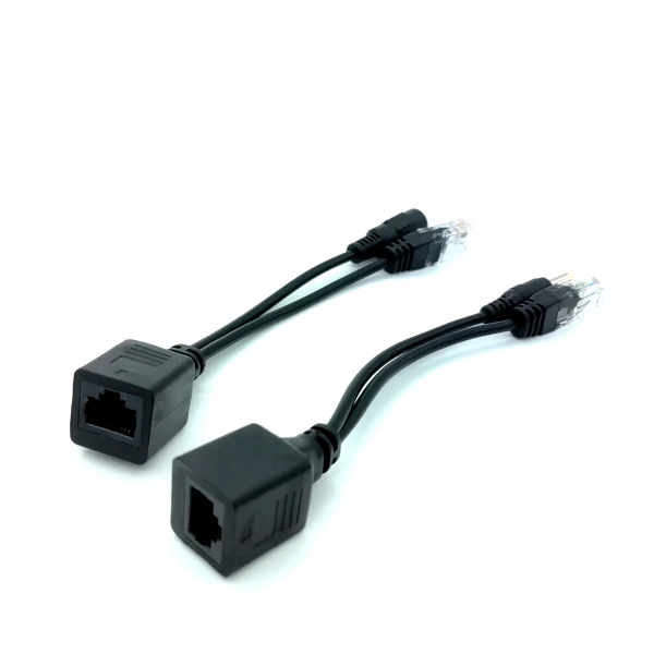 POE كابل الطاقة السلبية عبر إيثرنت كابل محول الفاصل RJ45 حاقن وحدة امدادات الطاقة 12-48 فولت الخائن عدة لكاميرا IP