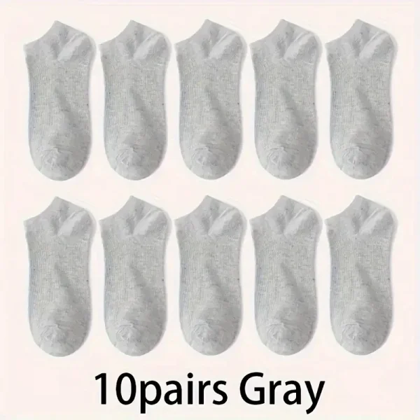 5/10 جوارب للكاحل مريحة للجنسين، قابلة للتنفس وخفيفة الوزن - مثالية للرياضة والارتداء اليومي