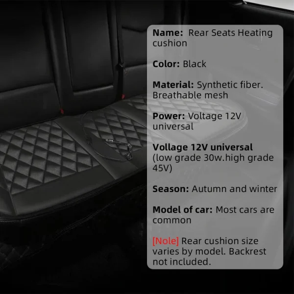 سيارة الحرارة وسادة مقعد التدفئة الكهربائية حصيرة العالمي الشتاء تصميم جديد 12 فولت/24 فولت وسادة للمقعد للمركبات التدفئة وسادة يغطي