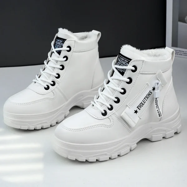 أحذية ثلج نسائية، أحذية قطنية صوفية شتوية، أحذية قطنية دافئة ومتعددة الاستخدامات، أحذية نسائية كبيرة الحجم