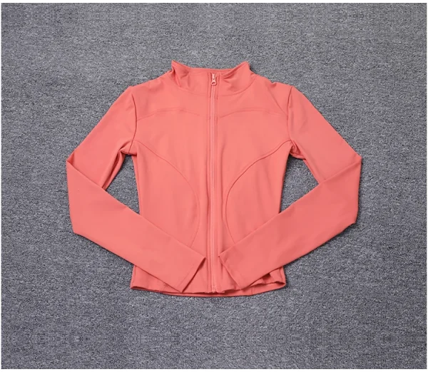 سترة رياضية نسائية بأكمام طويلة، معطف للتمرين في صالة الألعاب الرياضية، ملابس رياضية لليوجا