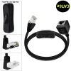 Ethernets Extension Cord CAT6e RJ45 Extension Cord with On Off Switchs Male to Female/90Degree RJ 45 8p8c Networks Cable 0.6m 1m