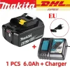 makita 18v battery Genuine 18V Makita 6Ah Makita Battery BL1840 BL1830B BL1850B BL1850 BL1860 BL1815 Replacement Lithium Battery