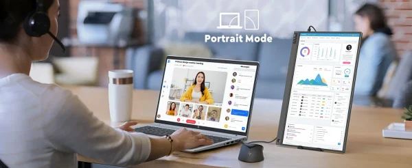 أمودو 15.6 بوصة شاشة محمولة 1920x1080P تمديد عرض IPS لوحة ال سي دي الثقب حامل VESA USBC Mini HDMI شاشة الهاتف المحمول