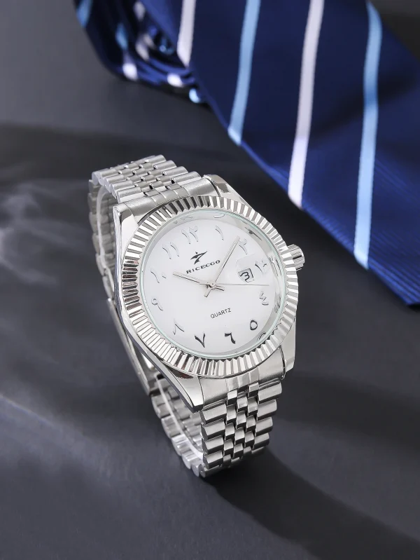 ساعة كوارتز رياضية من الفولاذ المقاوم للصدأ للرجال، ساعة يد فاخرة للأعمال، كرونوغراف Reloj للرجال والنساء، هدية عيد ميلاد