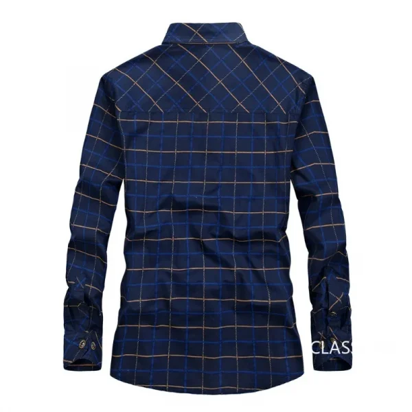 جديد ربيع الرجال متعددة جيوب الأدوات العسكرية في الهواء الطلق قمصان الذكور منقوشة قمصان غير رسمية جودة الرجل القطن قمصان طويلة الأكمام 3XL