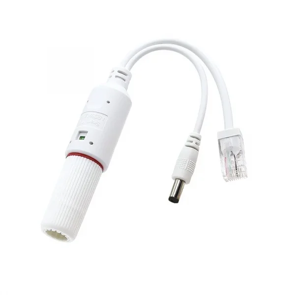 Waterproof POE Splitter IP67 48V to 12V IEEE 802.3af/at Adapter for Outdoor IP Camera CCTV Security System