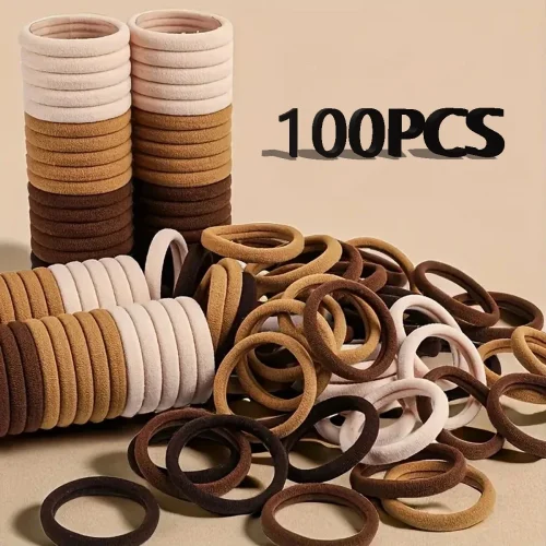 30-200 قطعة إكسسوارات الشعر للنساء والفتيات العصابات الشعر الأساسية عقال الحبال الشعر العلاقات ذيل حصان حامل نايلون بسيط وعصري