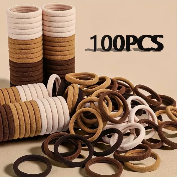 30-200 قطعة إكسسوارات الشعر للنساء والفتيات العصابات الشعر الأساسية عقال الحبال الشعر العلاقات ذيل حصان حامل نايلون بسيط وعصري