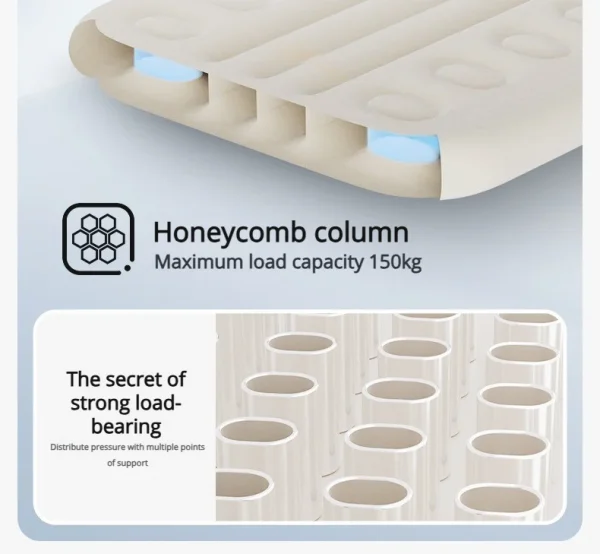 مرتبة هوائية خلفية للسفر أوتوماتيكية للسيارة، سرير محمول ذكي AI قابل للنفخ للنوم في السيارة