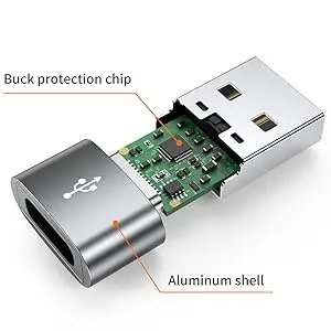 4 عبوات من محول كابل USB C أنثى إلى USB ذكر من النوع C إلى USB A، متوافق مع iPhone iPad وSamsung Galaxy Pixel