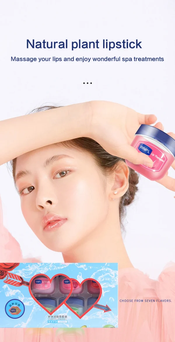 4/6/8 قطعة مجموعة بلسم الشفاه المرطب تبييض ترطيب قاعدة النباتات الطبيعية قاعدة ترطيب الكراك الشفاه العناية هلام مرطب