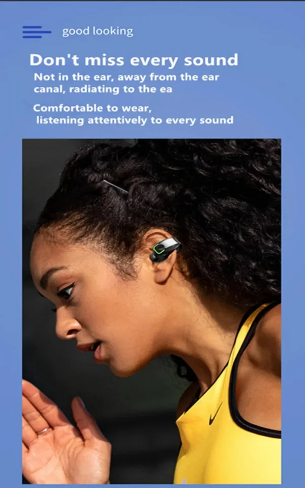 سماعة بلوتوث مشبك على الأذنين الأذنين ستيريو العظام التوصيل Gd28 الأعمال اللاسلكية سماعة أذن صغيرة Tws