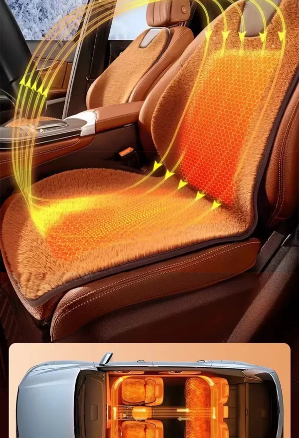 Seametal التدفئة وسادة مقعد السيارة تيار مستمر 12 فولت التدفئة السريعة مقعد السيارة سخان الشتاء الحرارية أفخم وسادة مقعد العالمي لسيدان/Suv