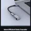 TOPK USB C إلى USB A Dapter OTG كابل نوع C ذكر إلى USB 3.0 2.0 أنثى كابل لمحول ماك بوك برو سامسونج نوع C