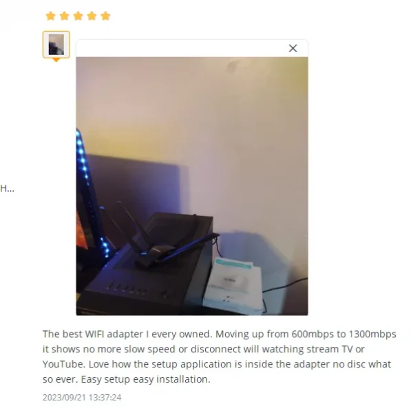 كومفاست 1300 ميجابت في الثانية محول 2.4 جيجا و 5 جيجا هرتز Usb بطاقة الشبكة محول واي فاي لاسلكي مكاسب عالية 4 * 6dbi هوائي سطح المكتب لينكس واي فاي استقبال