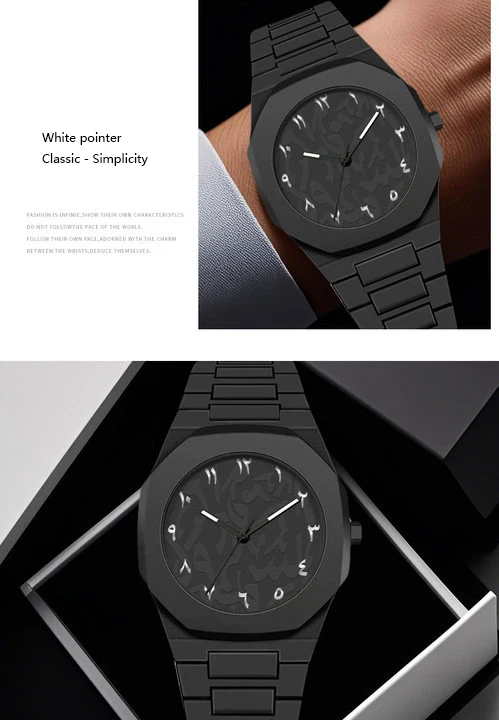 الساعات الرياضية الشعبية في الشرق الأوسط للرجال والنساء ساعات الكوارتز الدوبامين المتخصصة أزياء الفولاذ المقاوم للصدأ للماء