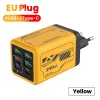 240 واط 6 منافذ 4USB + 2 نوع C شحن سريع للغاية شاحن الهاتف المحمول USB3.0 PD3.0 الاتحاد الأوروبي/المملكة المتحدة/الولايات المتحدة شاحن آيفون 17 16 سامسونج POCO