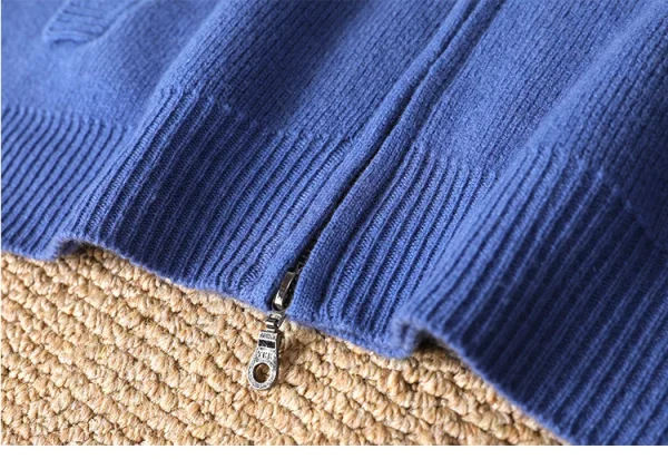 سترة رجالية جديدة بـ 5 ألوان 100% سترة صوف ميرينو، الخريف والشتاء محبوك سترة رجال الأعمال غير الرسمية بأكمام طويلة بقلنسوة