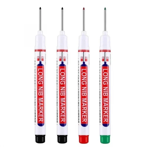 4 قطعة/المجموعة 20 مللي متر ثقب عميق طويل بنك الاستثمار القومي رئيس علامات للمعادن ثقب القلم مقاوم للماء الحمام النجارة الديكور متعددة الأغراض