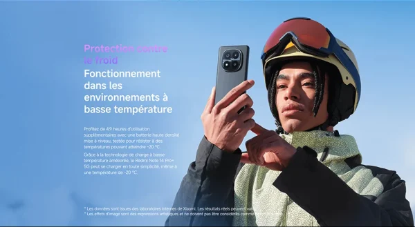 Xiaomi Redmi Note 14 Pro Plus 5G، NFC، Snapdragon®7s Gen 3، شاشة AMOLED 1,5K بوصة، 120 هرتز، كاميرا 200 ميجابكسل، بطارية 5110 مللي أمبير، الشاحن غير متضمن