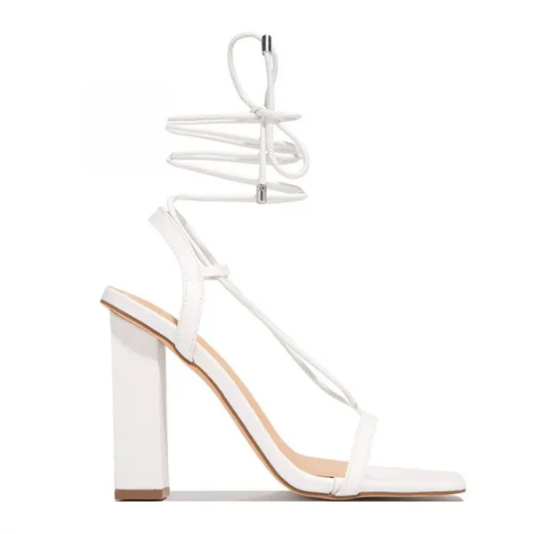 صنادل نسائية موضة الصيف أحذية نسائية عالية الكعب بحزام أحذية خفيفة للسيدات للحفلات المسائية أحذية Sandalias De Mujer بكعب 36-43 للسيدات