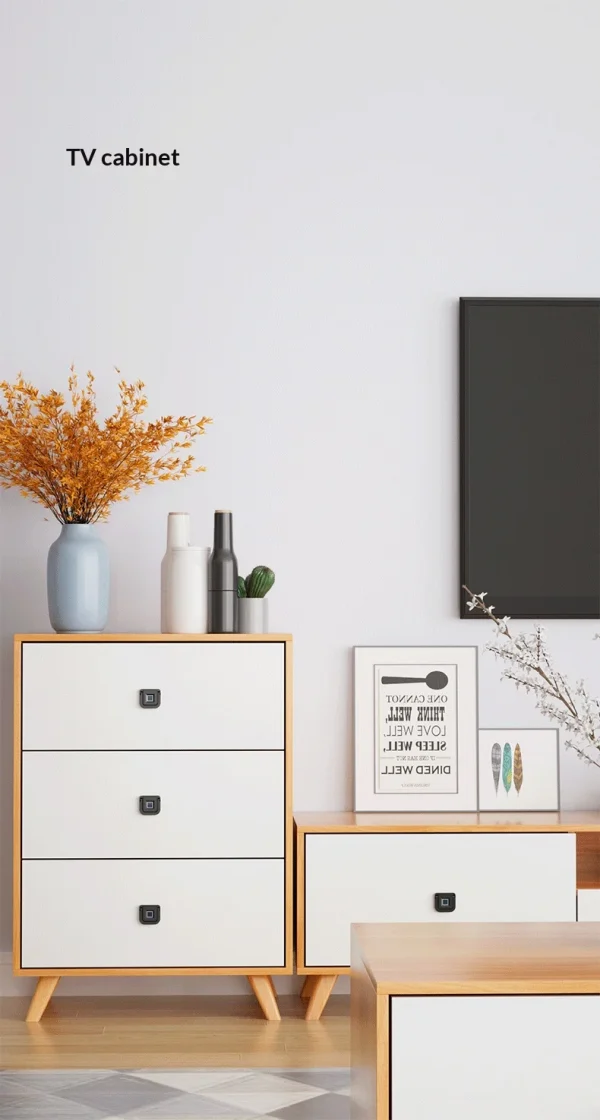 Office Cabinet Fasten Smart Fingerprint Lock Anti-theft Household Drawer Locks Electronic Bedside Secure Eas Install Locker Shut