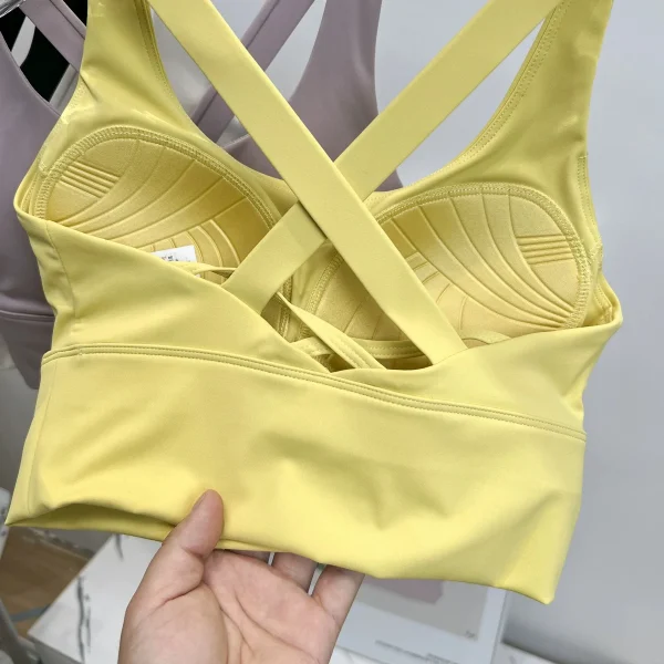 حمالة صدر رياضية مقاومة للصدمات للتمارين عالية الكثافة، كوب شامل، للجري، مجمعة، يوغا، جميلة للظهر وقابلة للتنفس للنساء