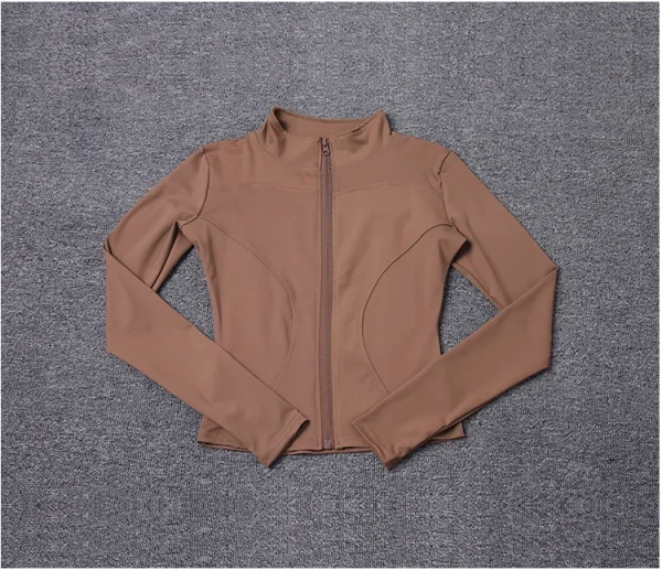 سترة رياضية نسائية بأكمام طويلة، معطف للتمرين في صالة الألعاب الرياضية، ملابس رياضية لليوجا