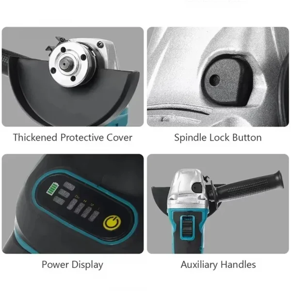 الأصلي ماكيتا DGA404 فرش زاوية طاحونة تلميع آلة القطع اللاسلكي زاوية طاحونة أداة لماكيتا 18 فولت بطارية دبوس