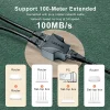 SAMZHE Ethernet Adapter Lan Cable Extender Splitter for Internet Connection Cat6 RJ45 Splitter Coupler Contact Modular Plug