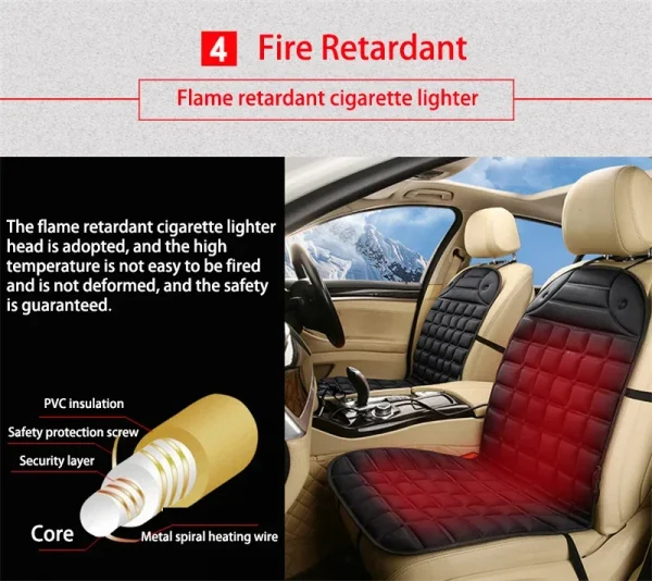 12 فولت سيارة التدفئة وسادة ساخنة وسادة للمقعد سخان معطف شتوي مقعد الشتاء مقعد حامي السيارات وسادة مقعد وسادة الشتاء حصيرة