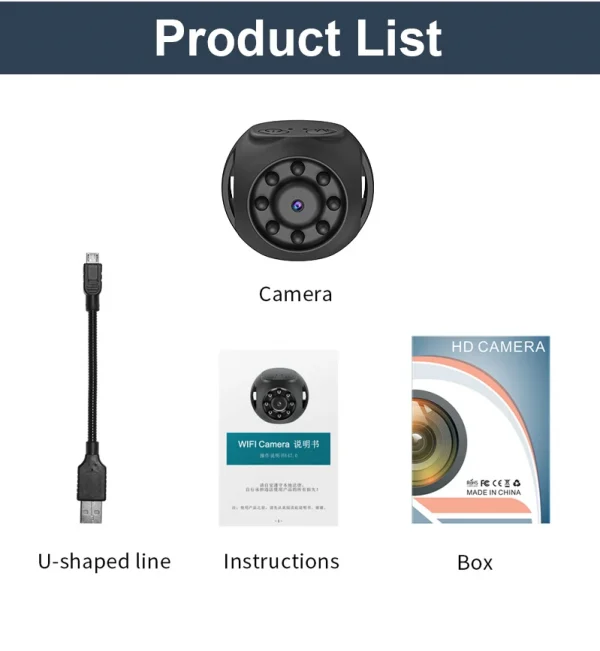 حار بيع كاميرا مراقبة صغيرة WK10 مجالسة الأطفال والحيوانات الأليفة كاميرا مراقبة محمولة كاميرا صغيرة مسجل فيديو