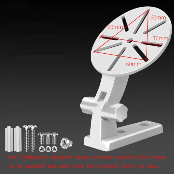 دعامة حائط لدعم الكاميرا العالمية، ملحقات مراقبة أمان الكاميرا الداخلية، دعم الكاميرا ورف حامل القاعدة