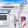 USB C HUB نوع C الفاصل إلى HDMI-4K محطة إرساء محول الكمبيوتر المحمول مع PD SD TF RJ45 Thunderbolt 3 لماك بوك اير M1 باد برو