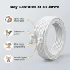 0.5/1/2/3/5/10/15/20/30/50M Cat6 Ethernet Cable RJ45 UTP 1000Mbps Network Cord LAN Wire Internet Lead Cord Router Computer Cable